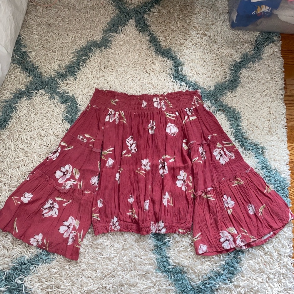 hippie laundry pink floral shirt